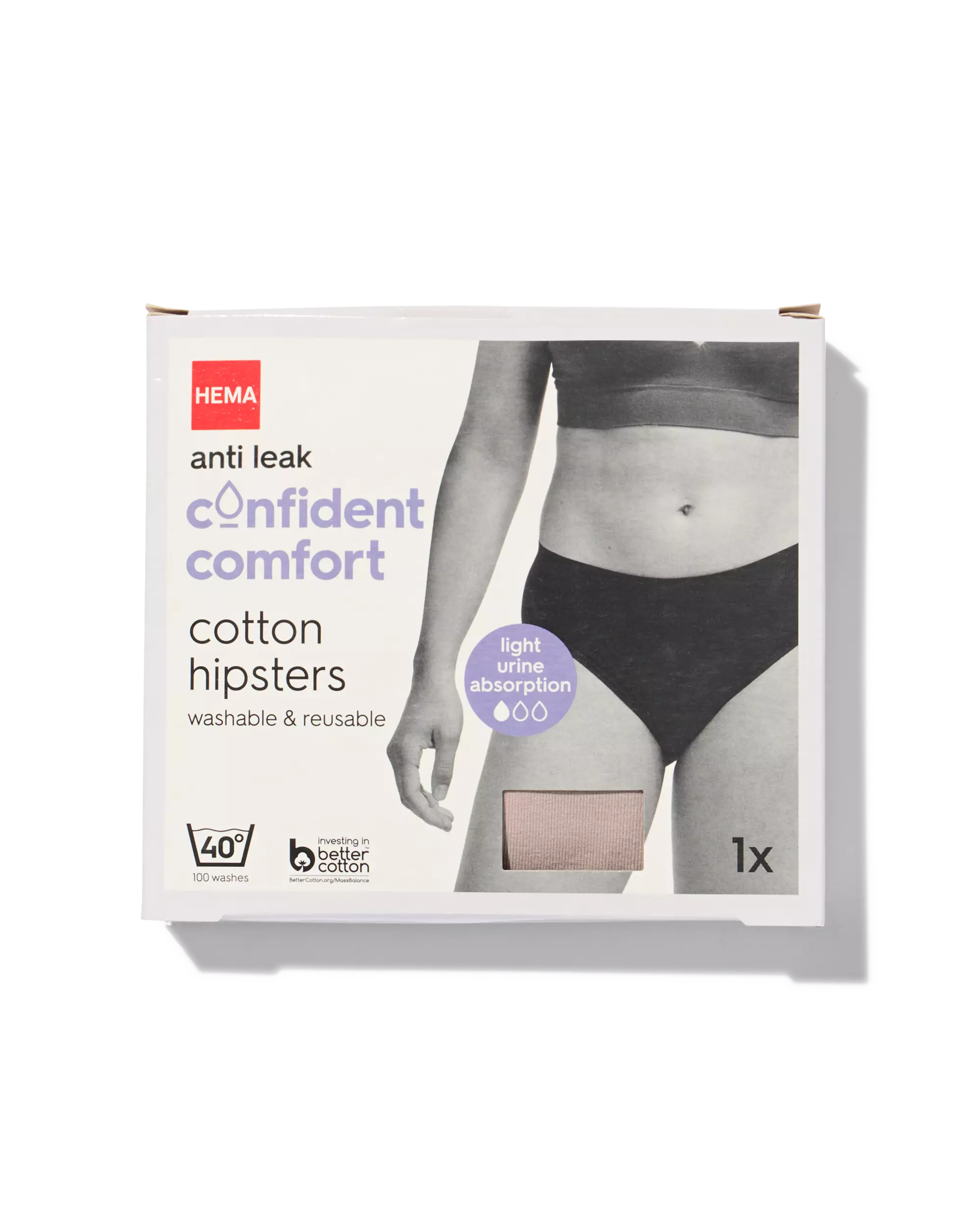 hipster étanche coton pour fuites urinaires légères