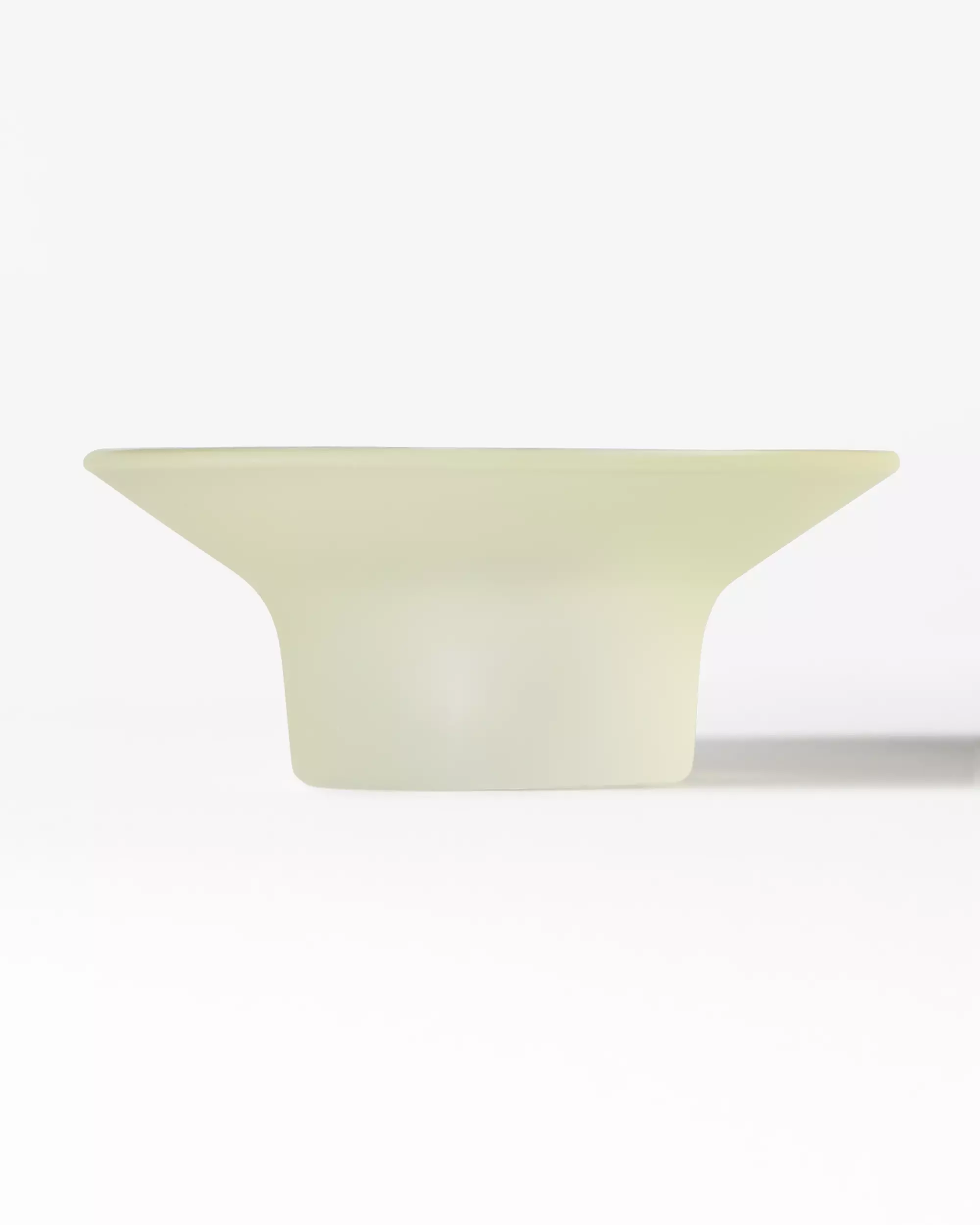 kandelaar ⌀11x5cm Zwier glas geel