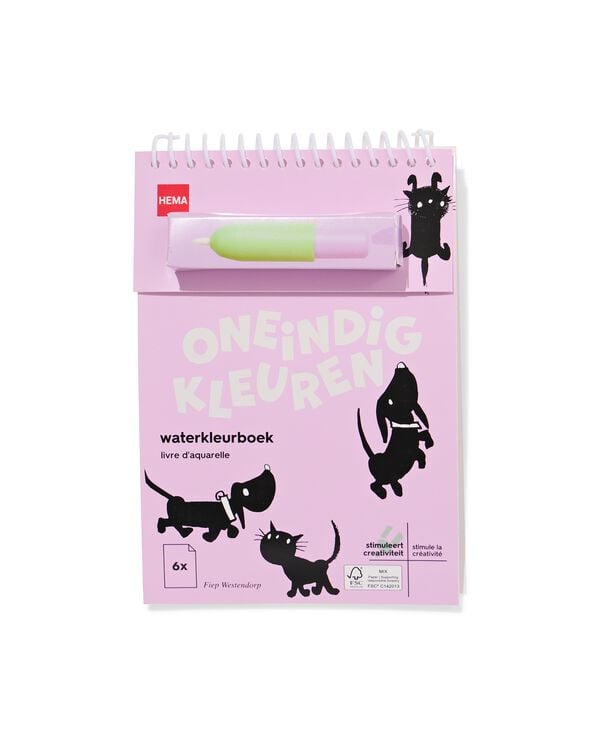 livre de coloriage &agrave; l'eau Takkie et Siepie - 15900485 - HEMA