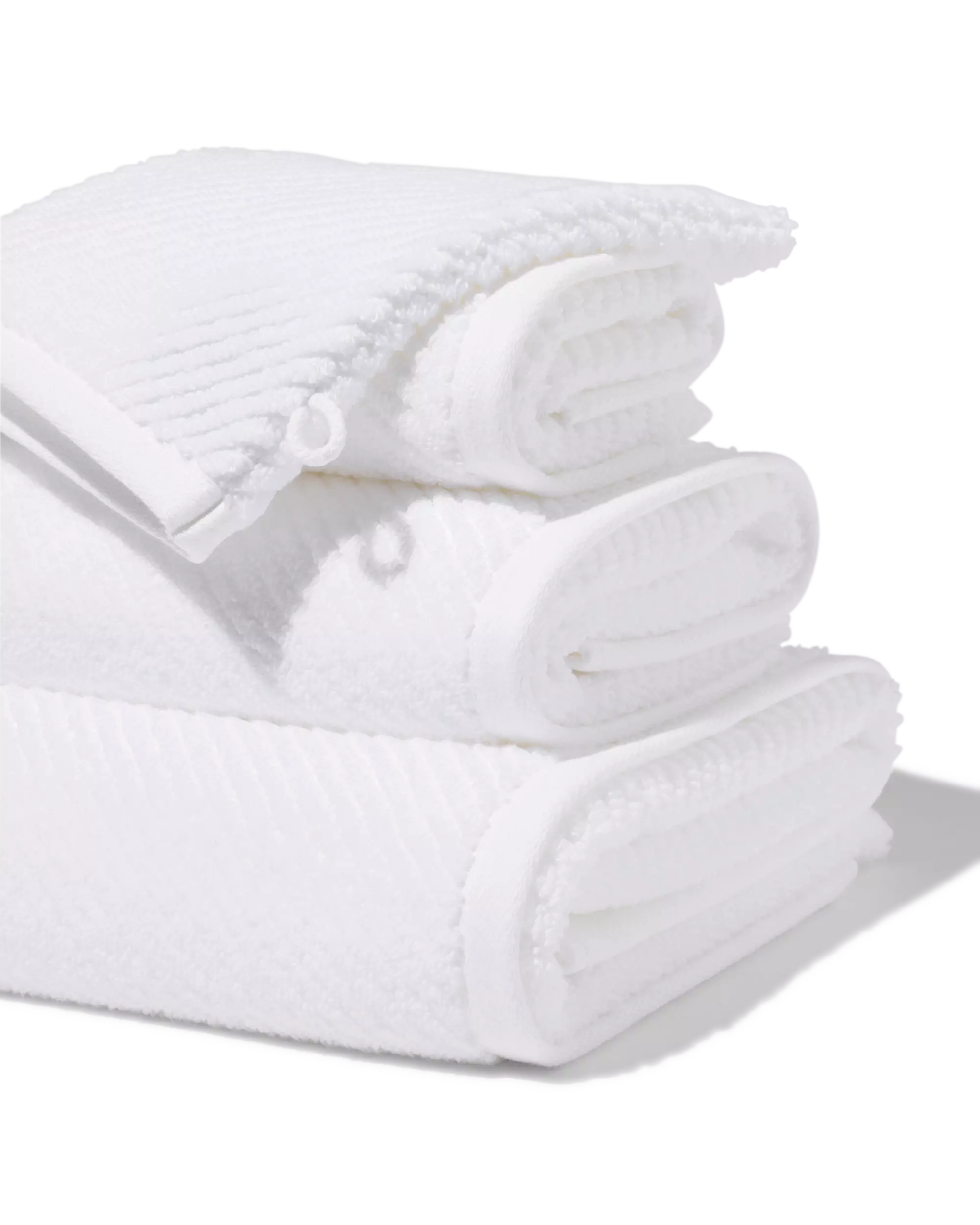 gastendoek 33x50cm zware kwaliteit diagonaal wit