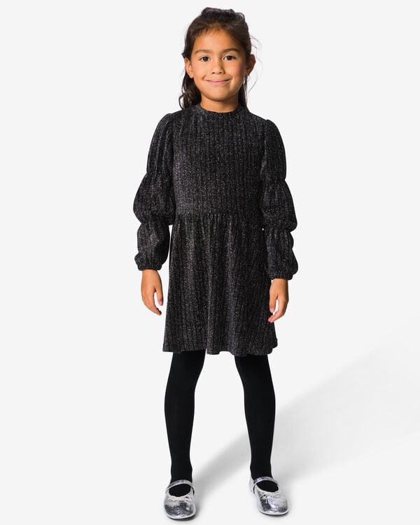 robe enfant large c&ocirc;tel&eacute; noir noir - 30889006BLACK - HEMA