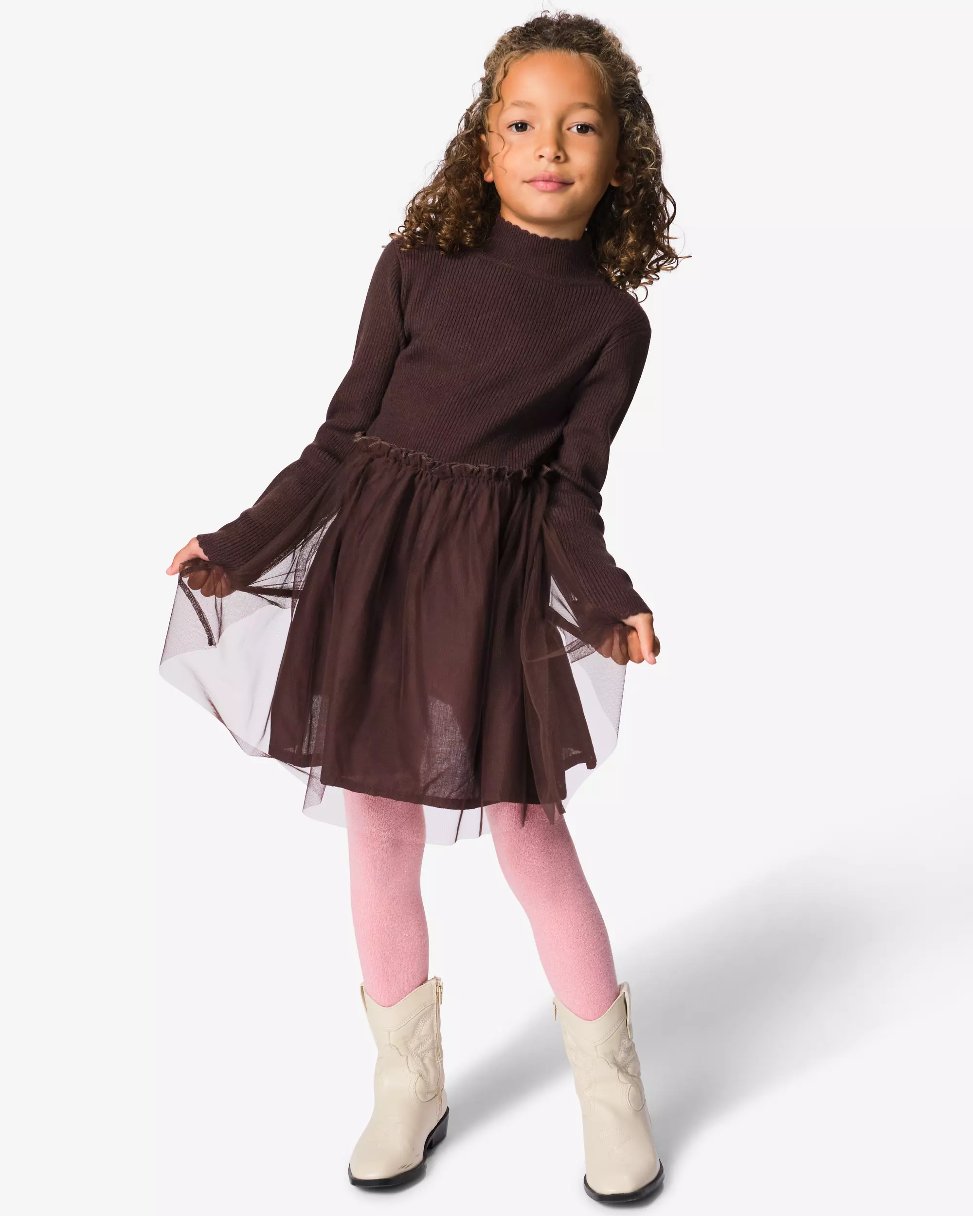 kinderjurk regular fit rib