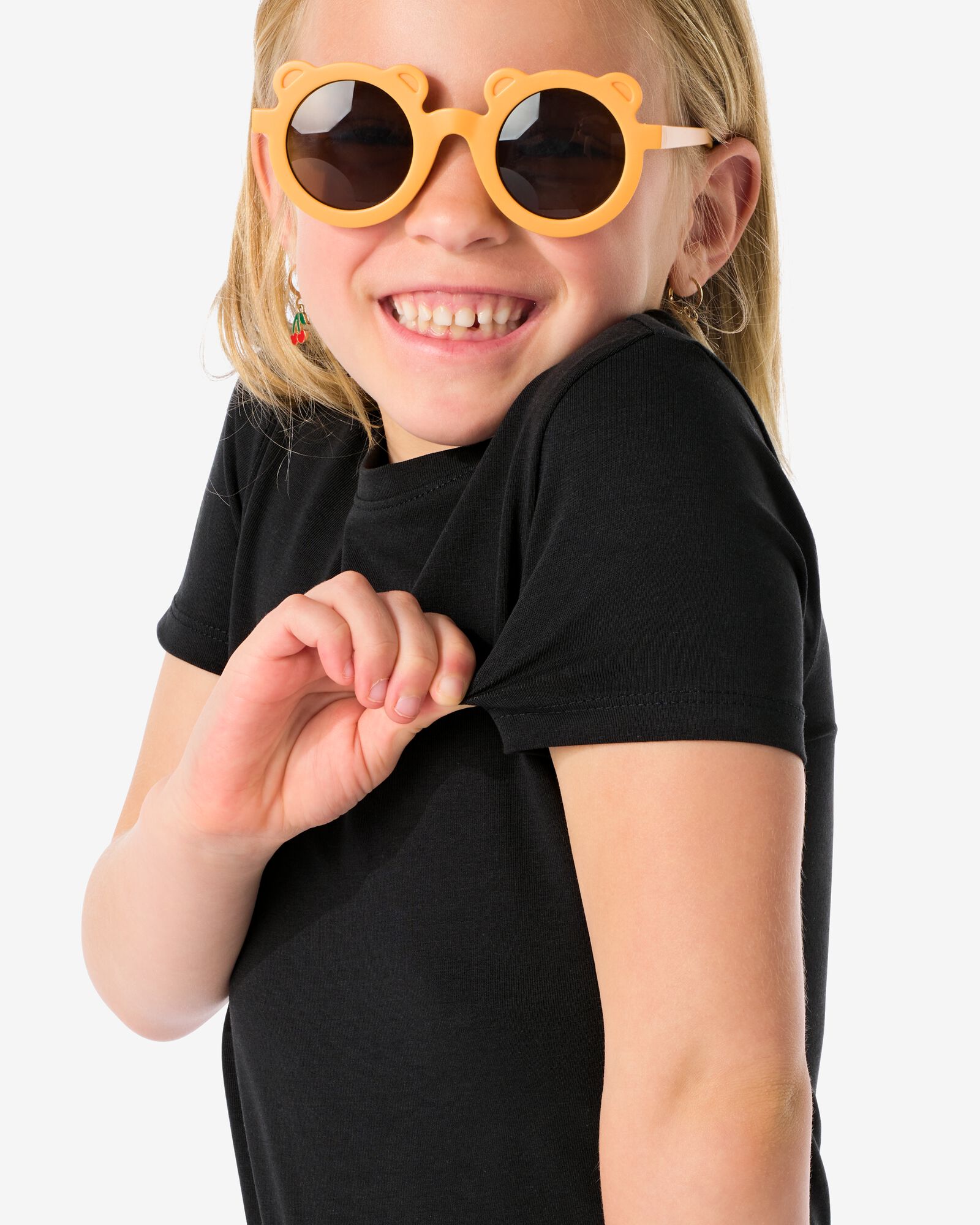 2 t-shirts enfant coton biologique noir noir - 30835731BLACK - HEMA