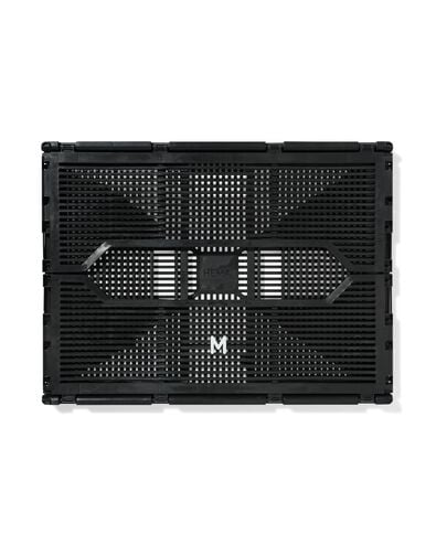caisse pliable &agrave; lettres recycl&eacute;e M noir noir M  30 x 40 x 17 - 39811079 - HEMA