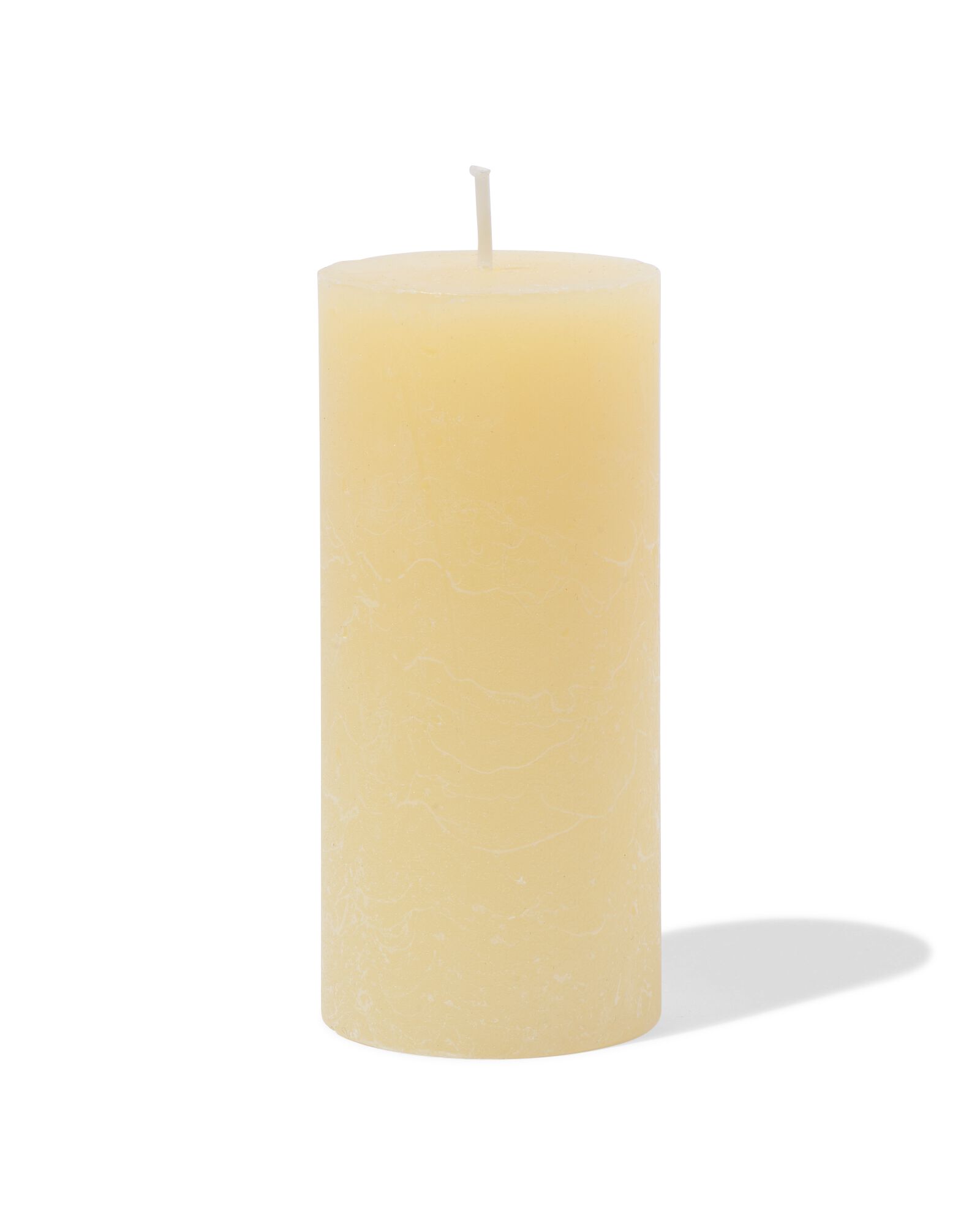 bougie rustique &Oslash;5x11cm jaune clair jaune p&acirc;le 5 x 11 - 13504229 - HEMA
