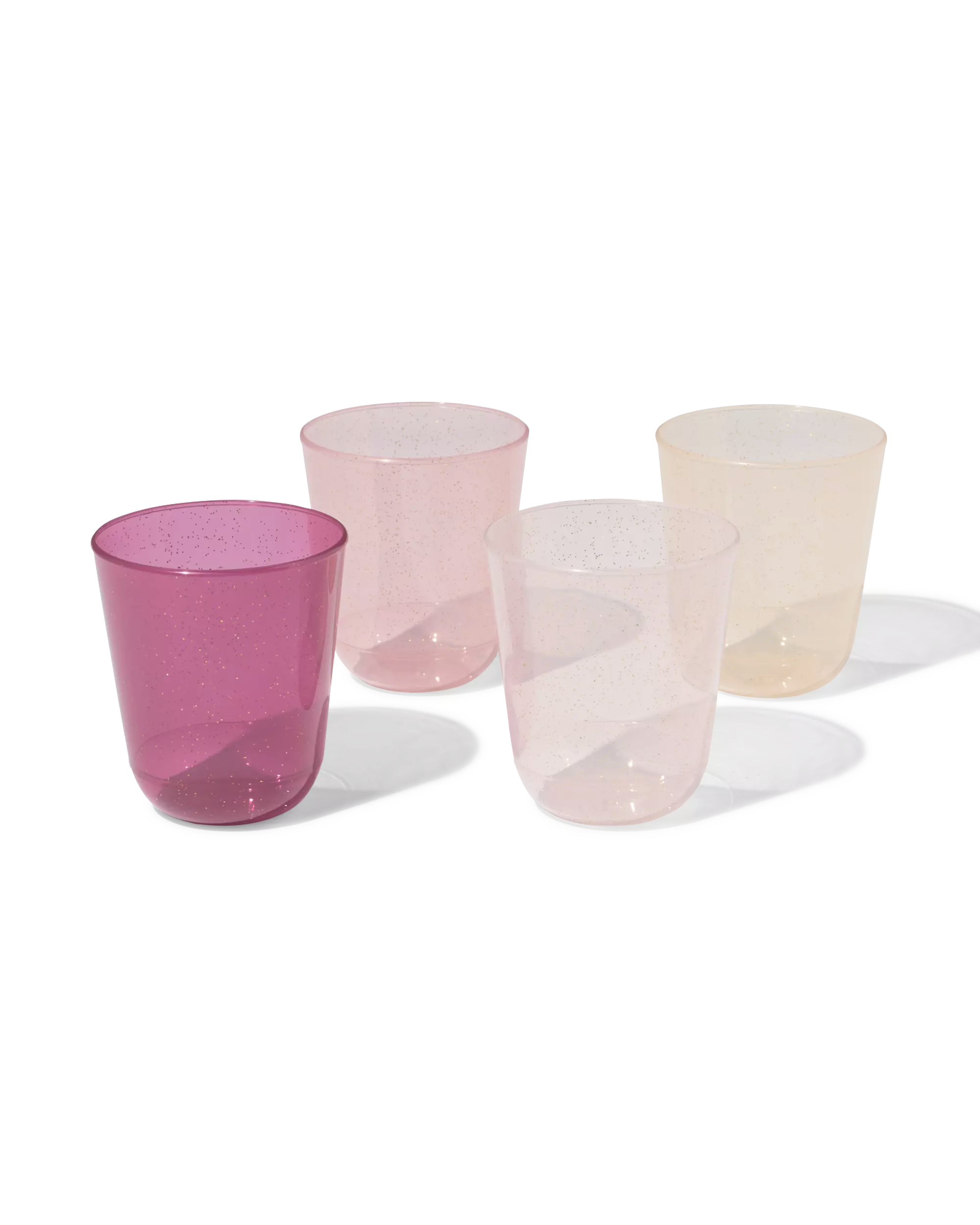 gobelets réutilisables 250 ml paillettes - lot de 4