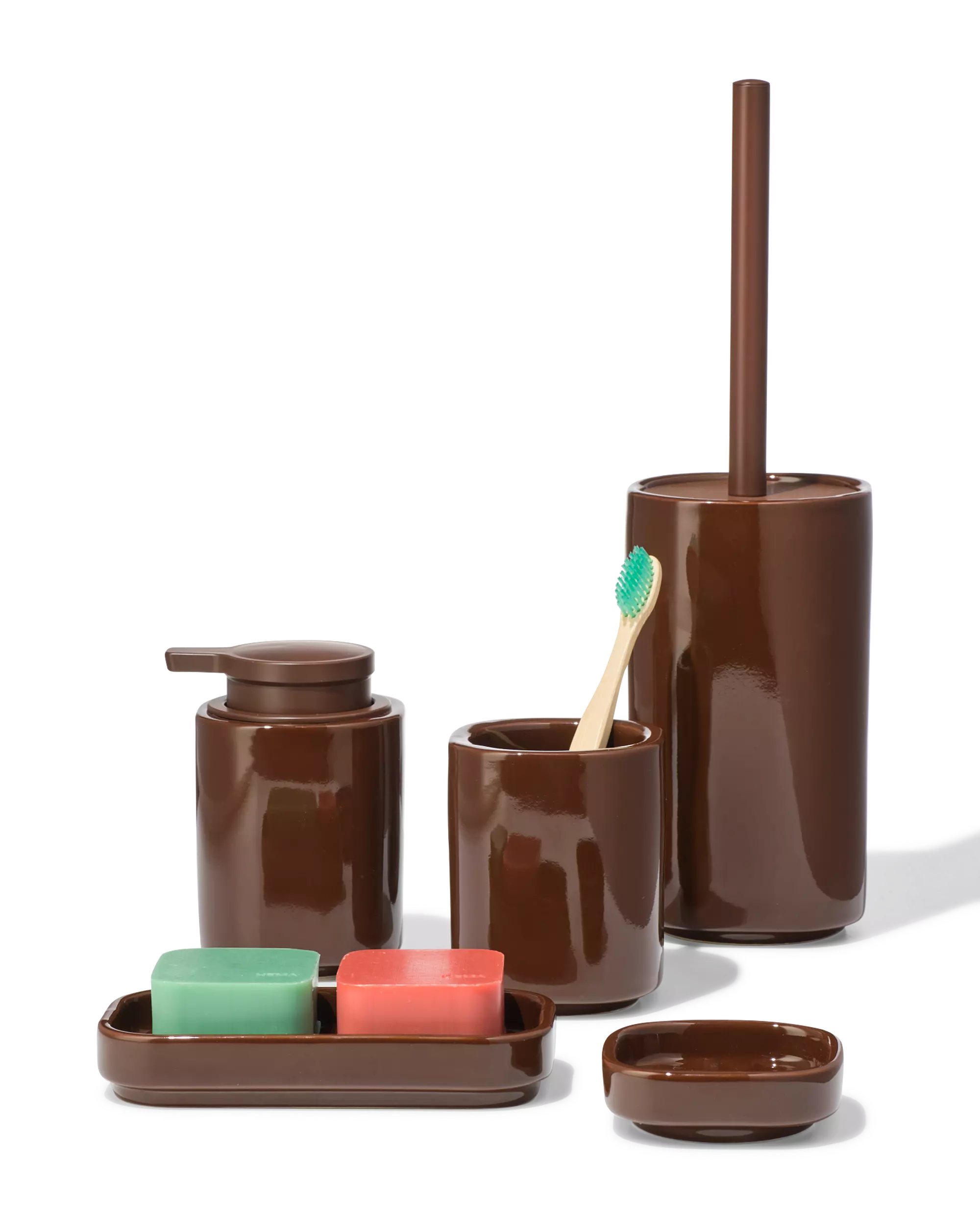 porte-savon céramique marron