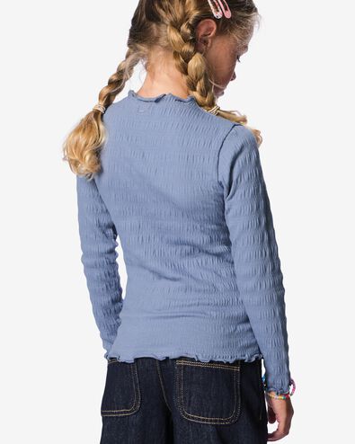 t-shirt enfant volants bleu bleu - 30873948BLUE - HEMA