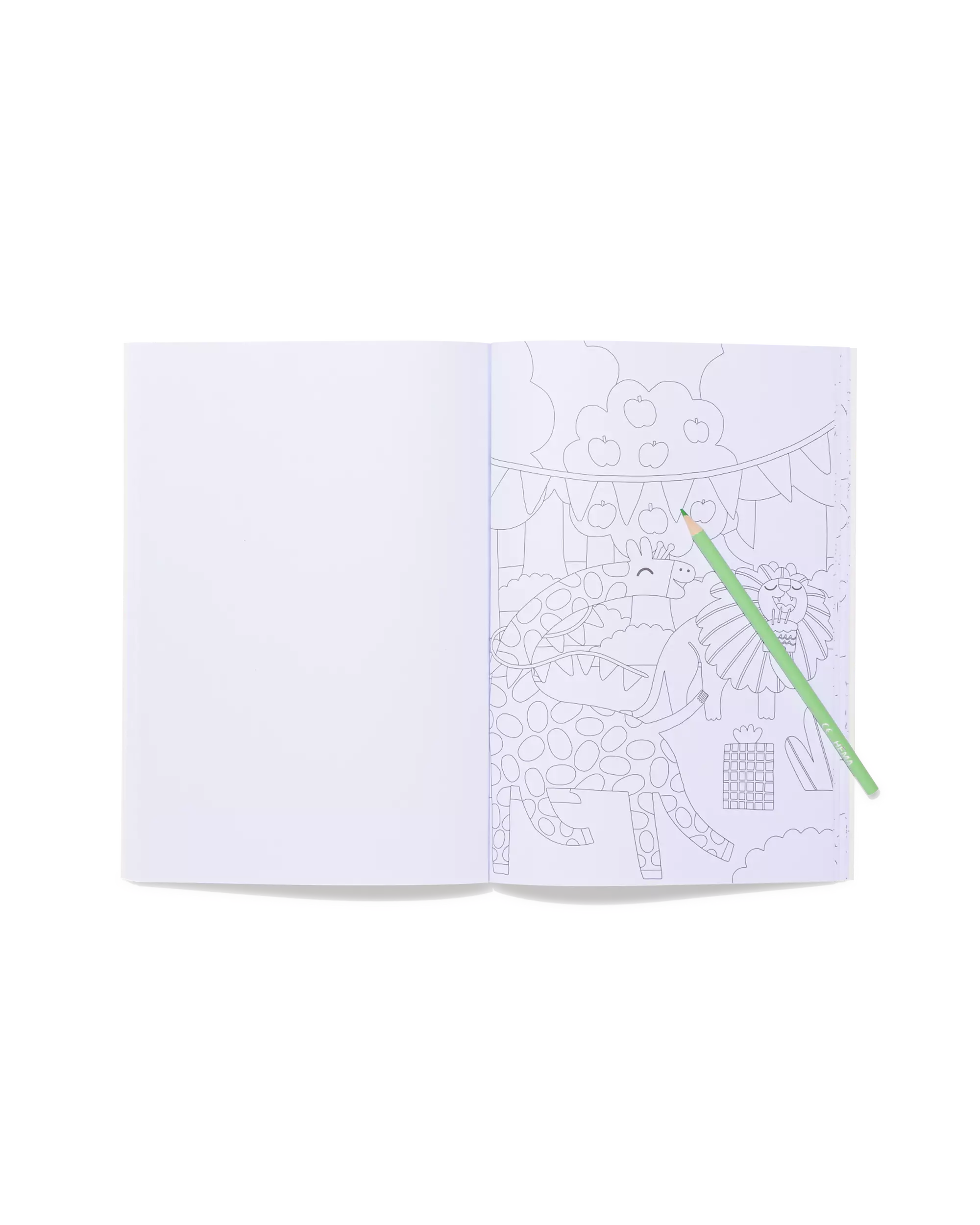 kleurboek A4 feestdieren