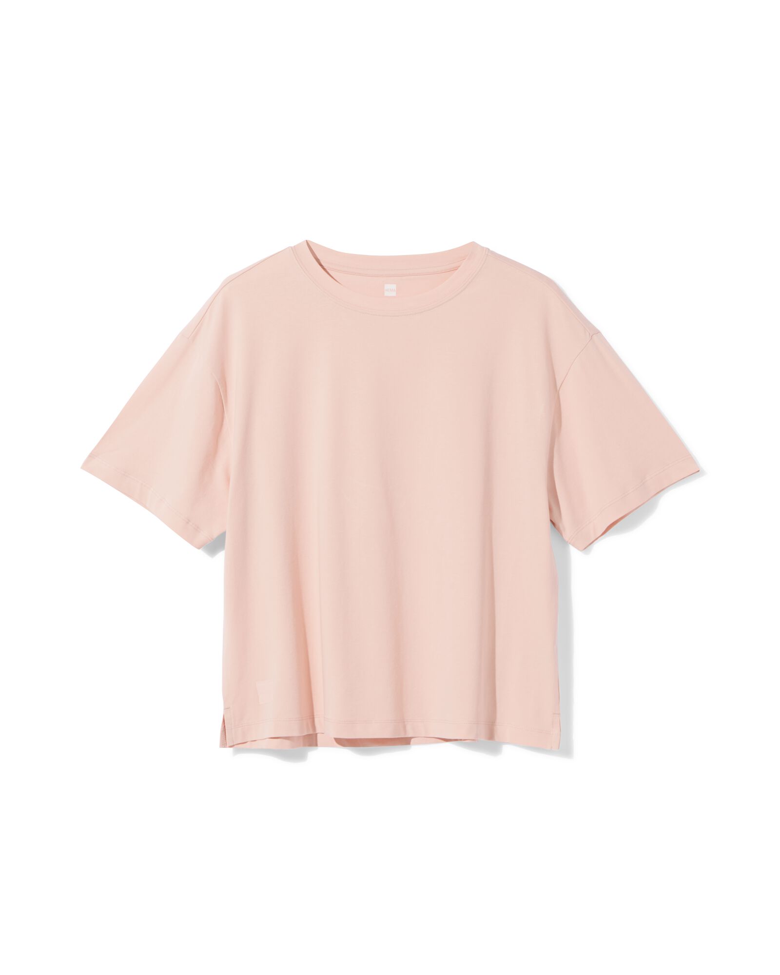 Damen-T-Shirt aus Baumwolle hellrosa hellrosa - 36004930LIGHTPINK - HEMA