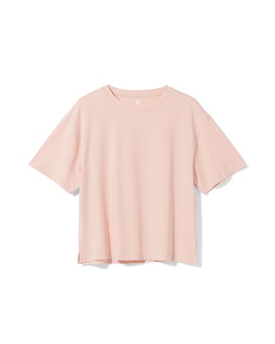 Damen-T-Shirt aus Baumwolle hellrosa hellrosa - 36004930LIGHTPINK - HEMA