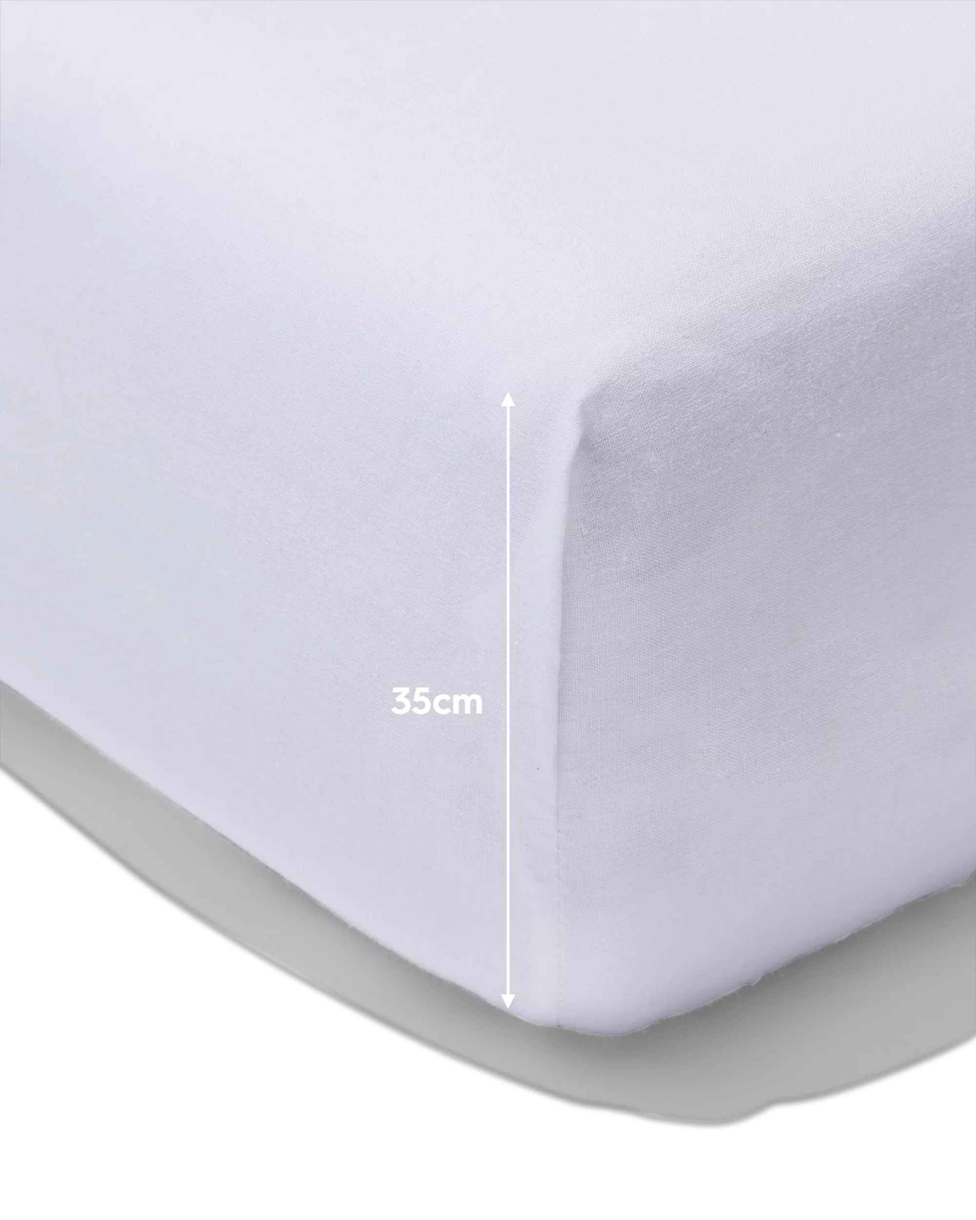 drap-housse boxspring coton doux 90x200 blanc