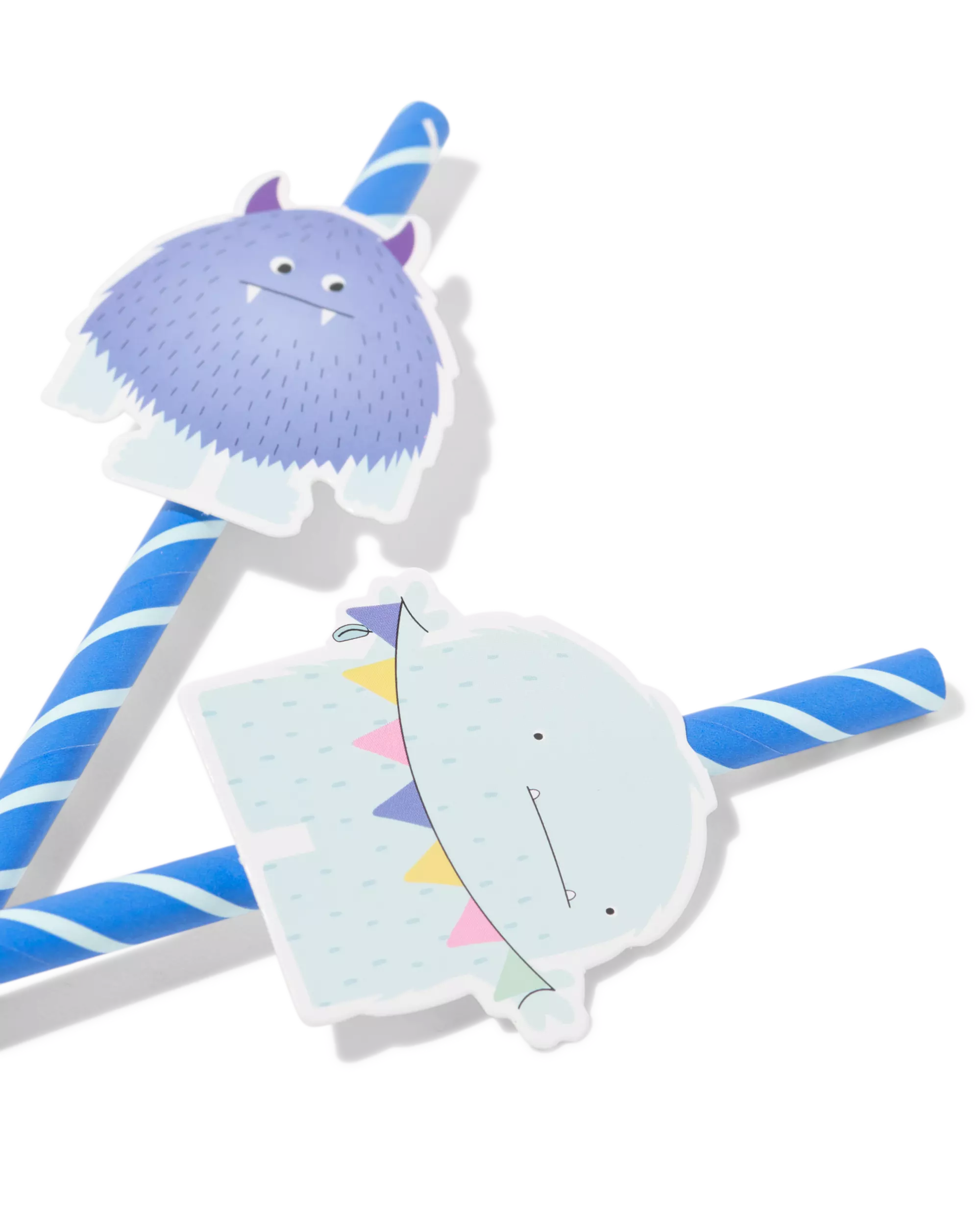 pailles papier monstre - 10 pièces