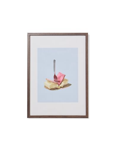 Bilderrahmen DIN A4, 21 &times; 29,7 cm, Holz, schmal - 13626076 - HEMA