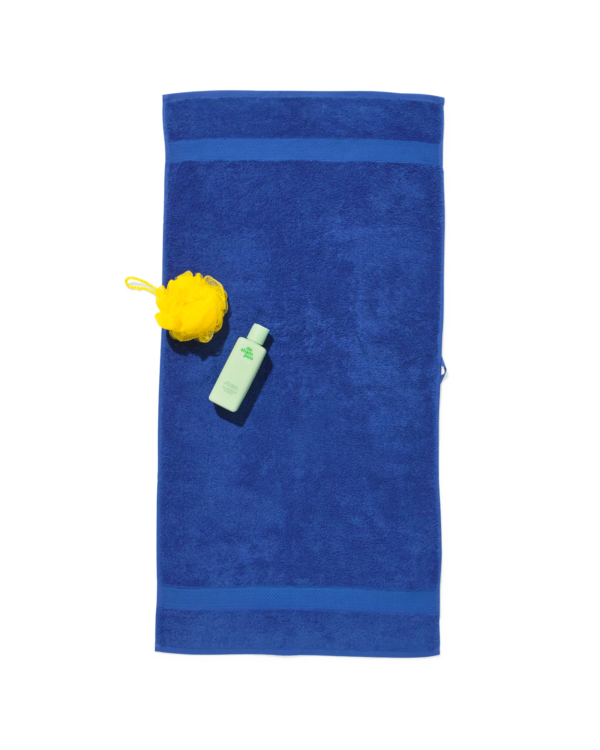 serviette 50x100cm qualité épaisse bleu cobalt