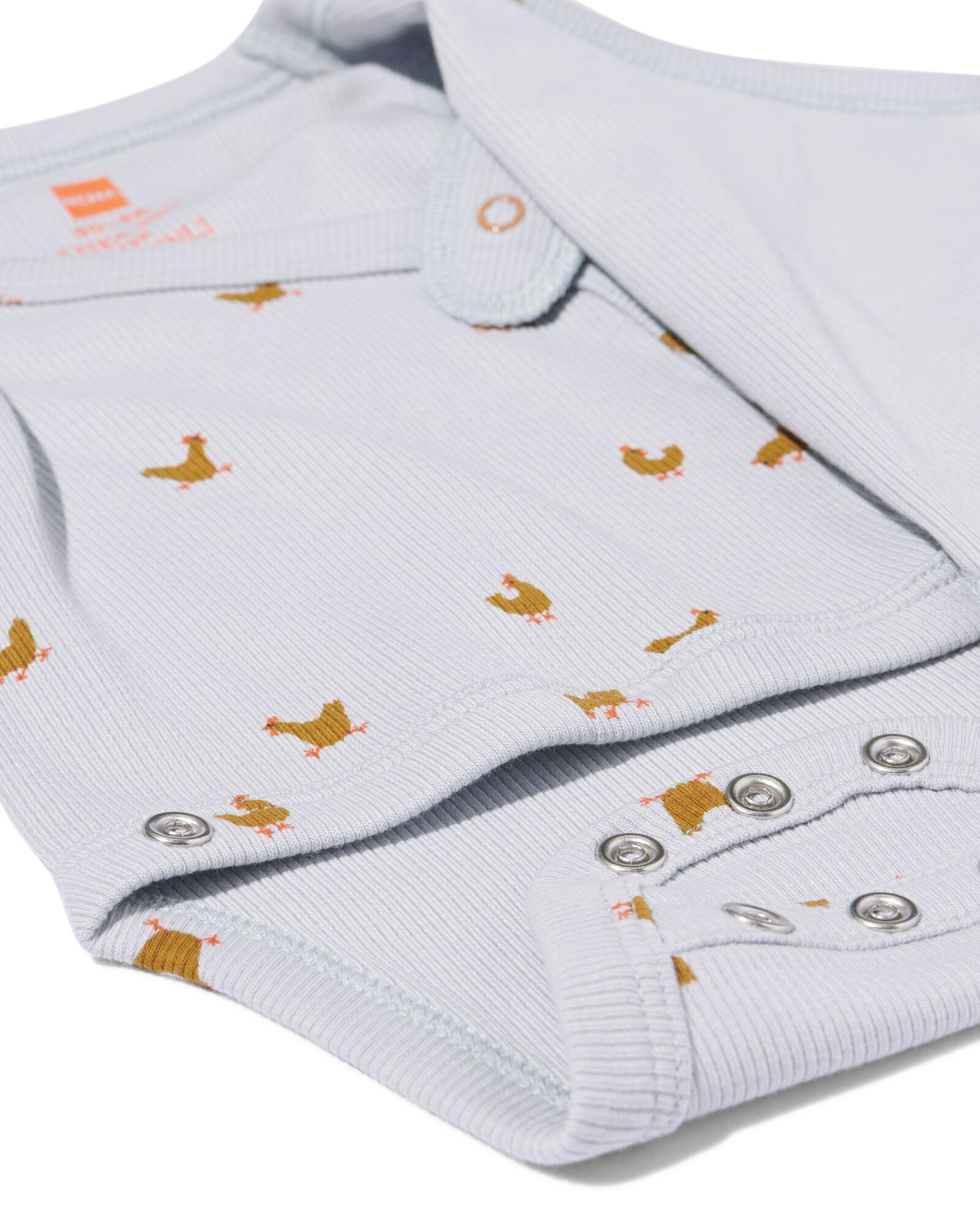 baby meegroei body rib dieren groen groen - 33457520GREEN - HEMA