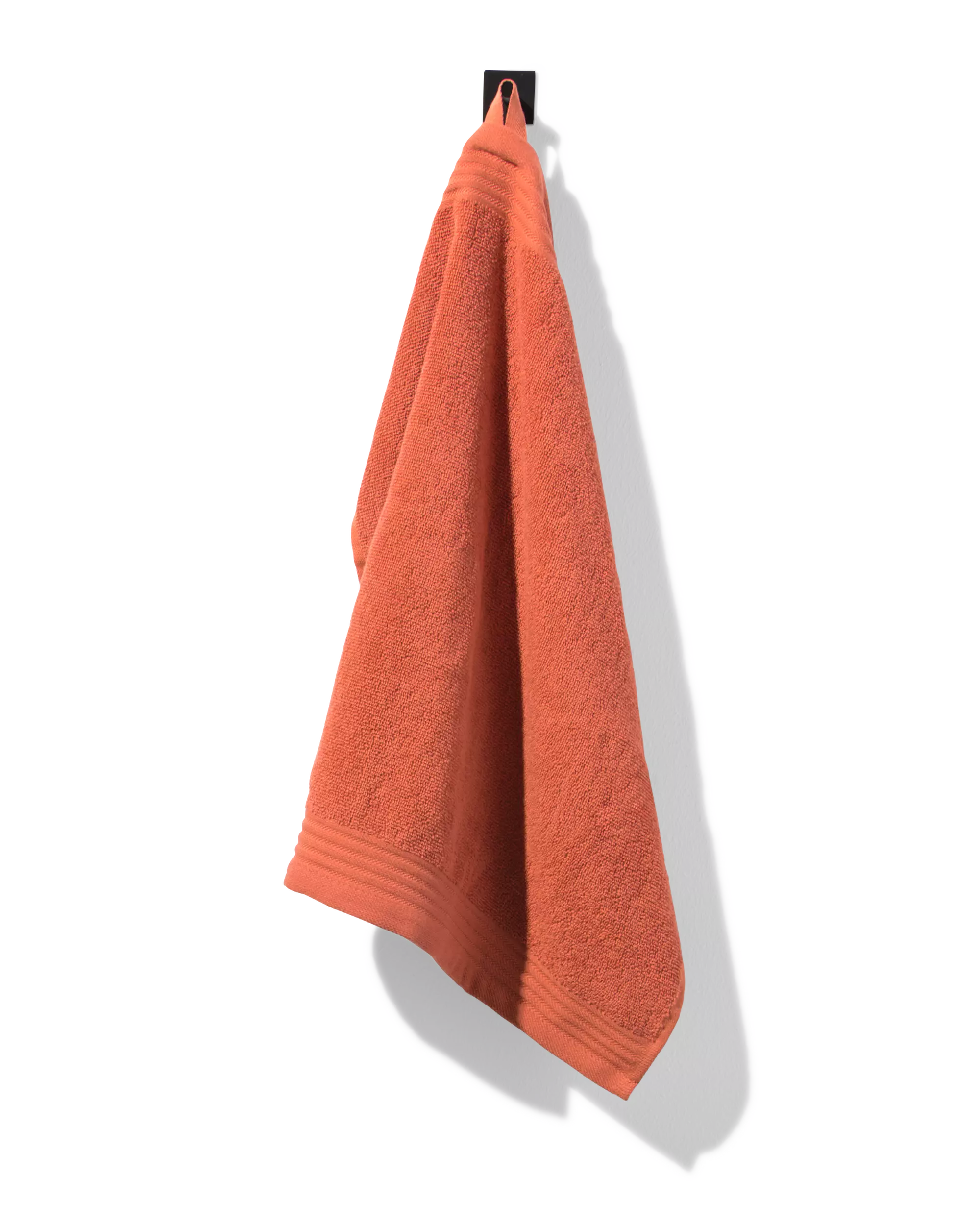essuie-mains 50x50cm coton corail
