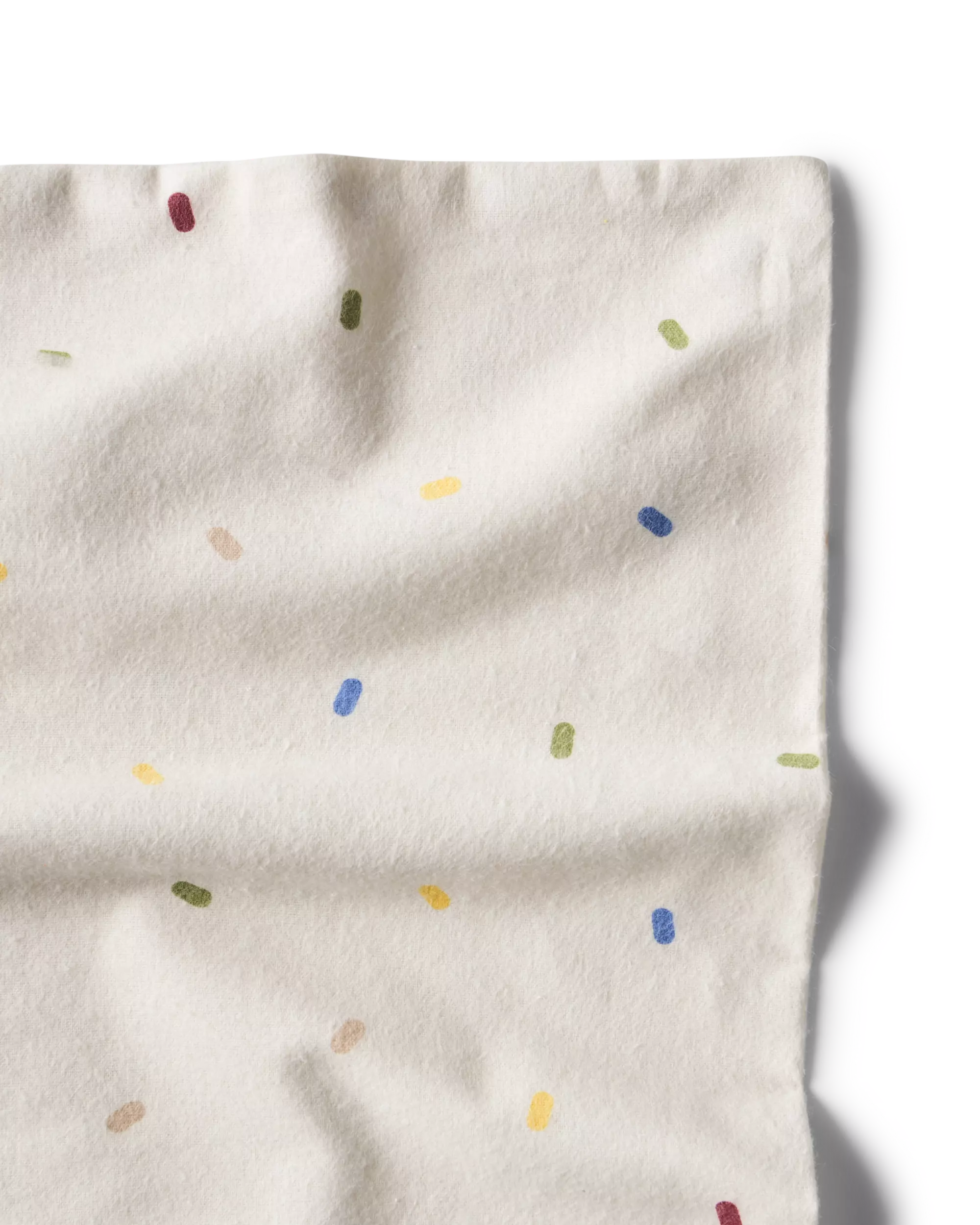 housse de couette pour enfant 120x150cm flanelle pois beige
