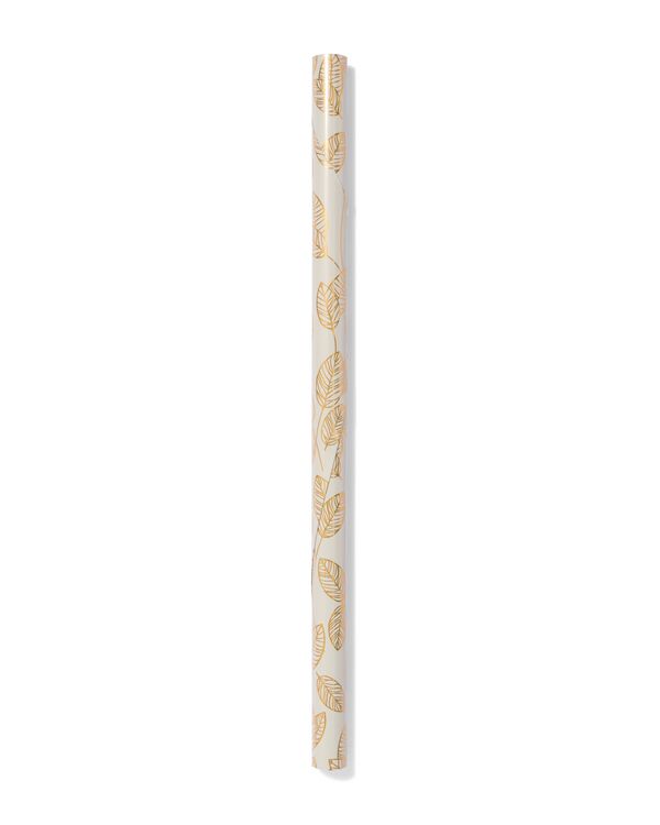 cadeaupapier 200x70cm bladeren goud - 14701192 - HEMA