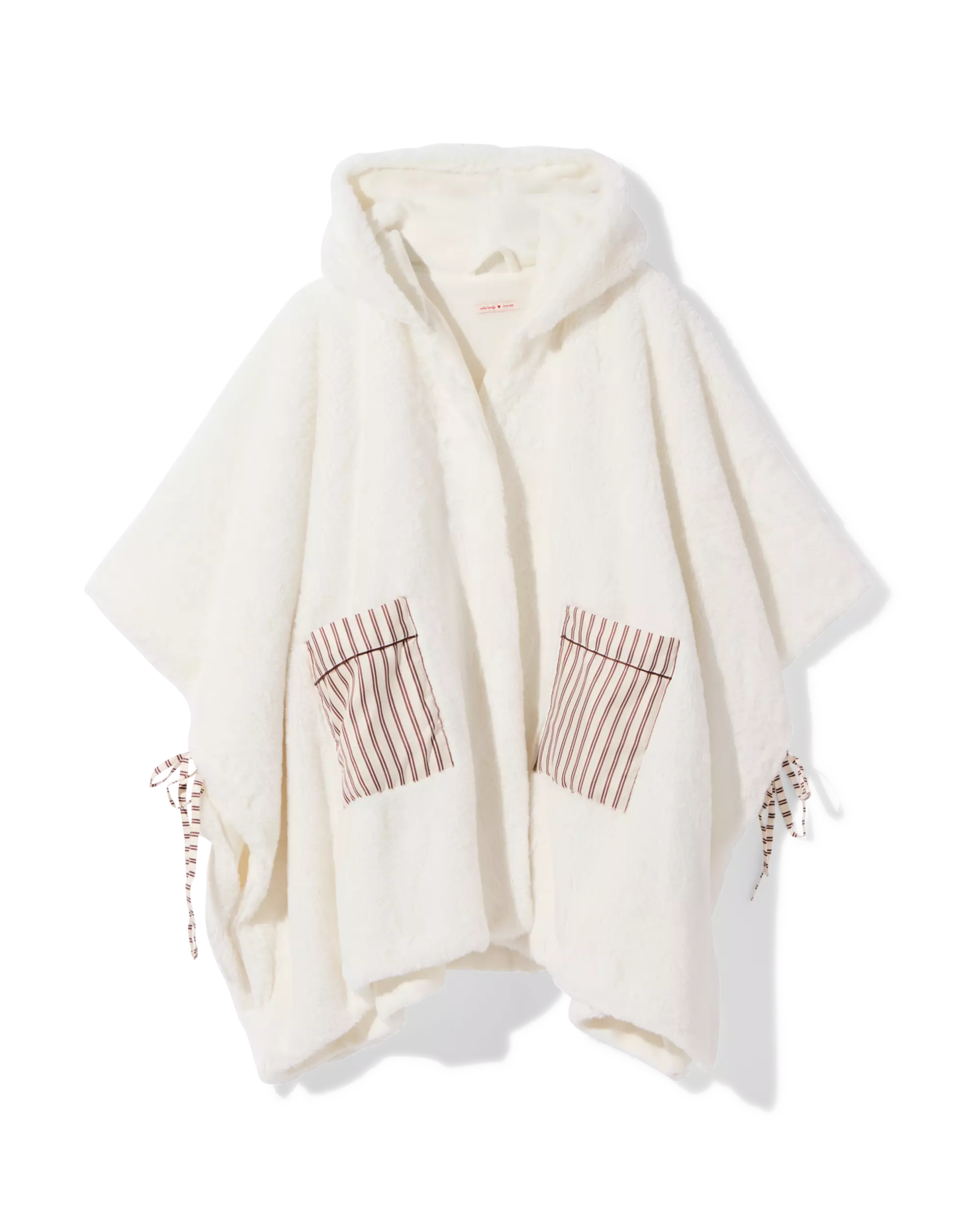 bankponcho fluffy strepen