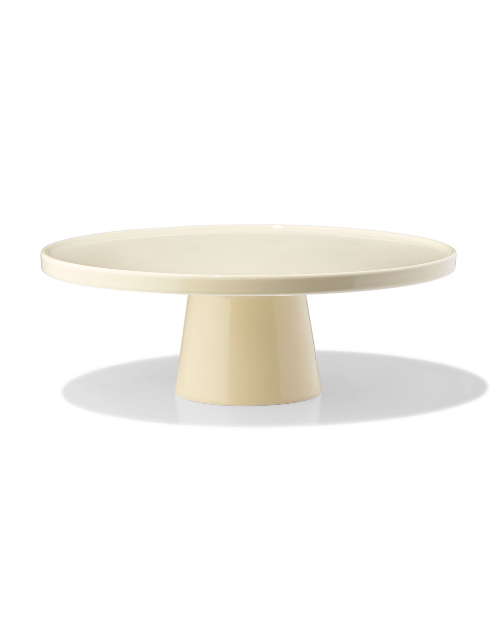 Tortenplatte ⌀ 28 cm, KNAP, New Bone China, Gelb - 9650320 - HEMA
