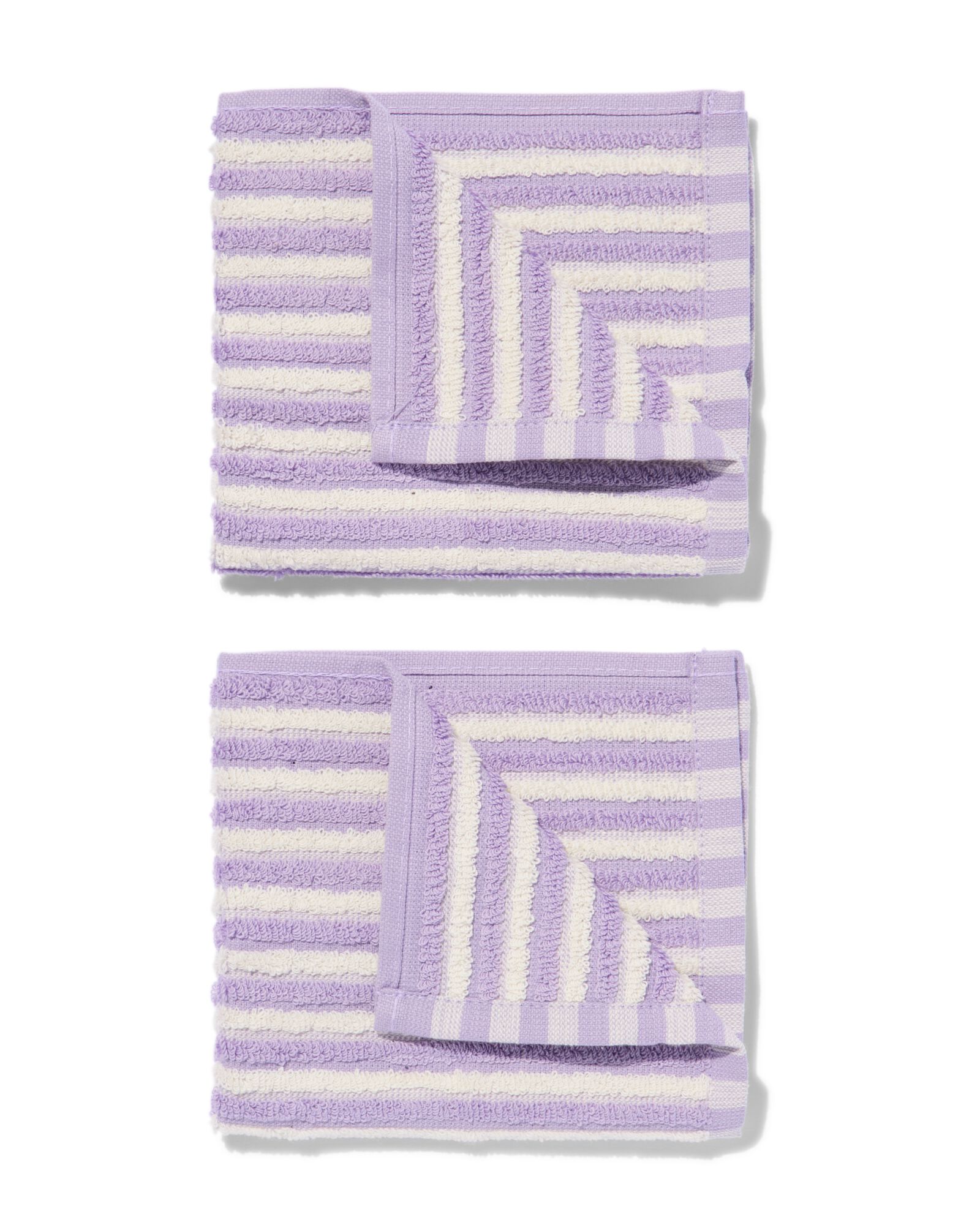vaatdoekjes 30x30 katoen lila - 2 stuks - 5450049 - HEMA