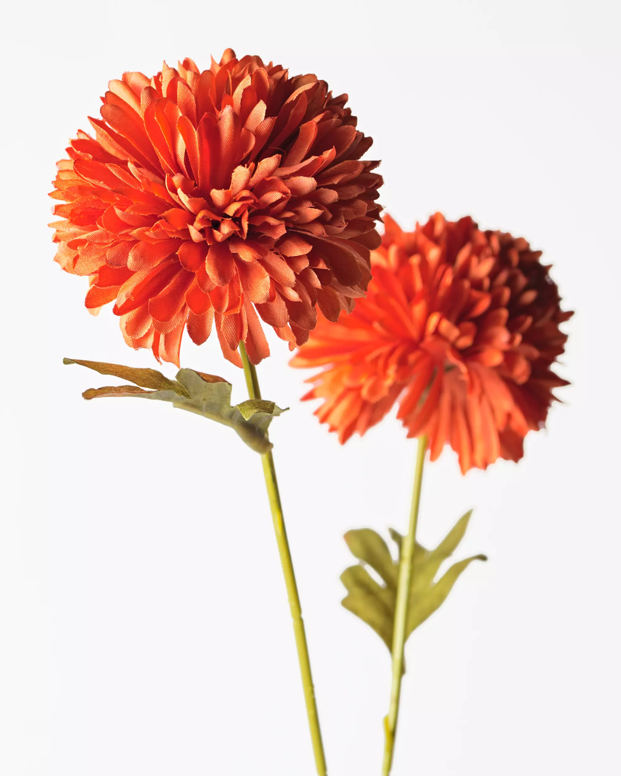 kunstbloem dahlia 55cm oranje