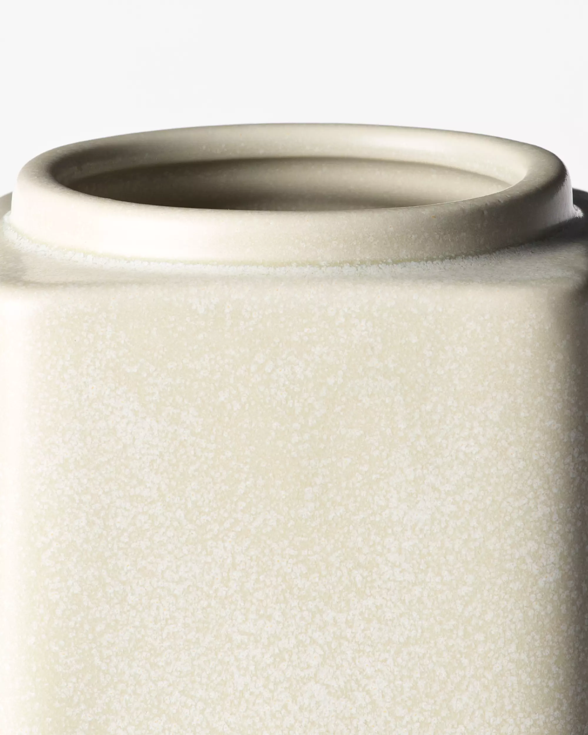 vase ⌀9x18 cm Kub céramique blanc