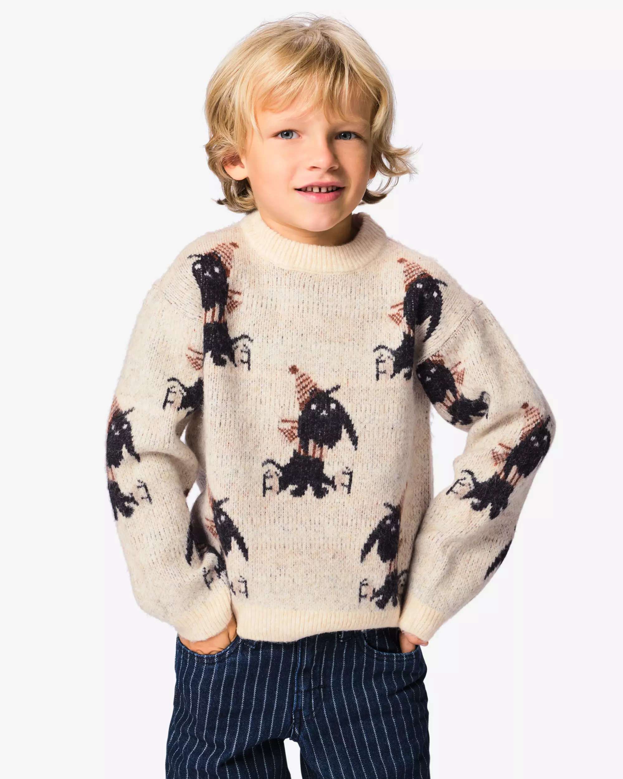 Takkie Kinderpullover aus Grobstrick mit Jacquardmuster