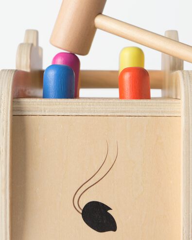 activiteiten koe 22.5x16.7cm hout - 15100144 - HEMA