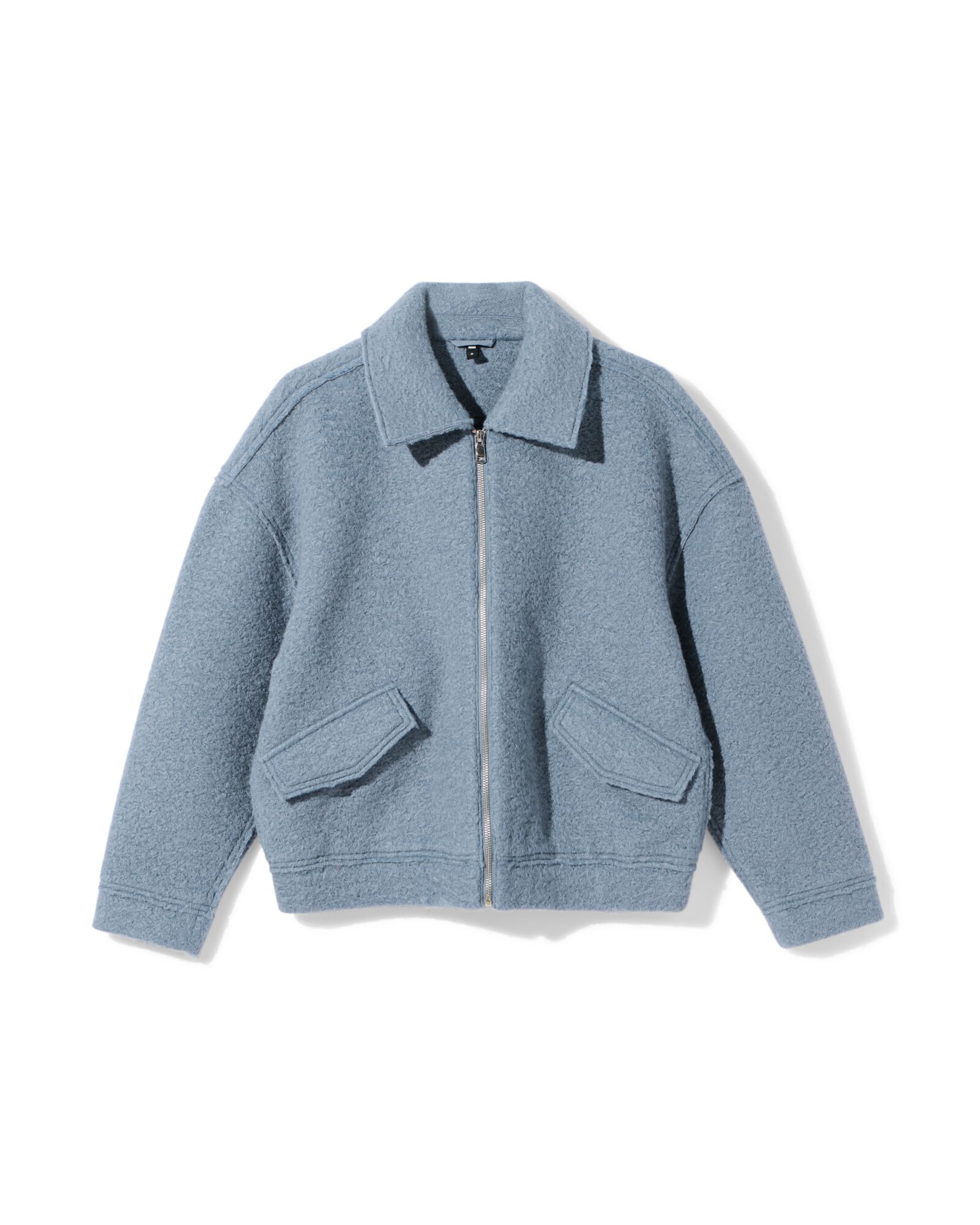 Damenjacke, Blouson mittelblau mittelblau - 36214220MIDBLUE - HEMA