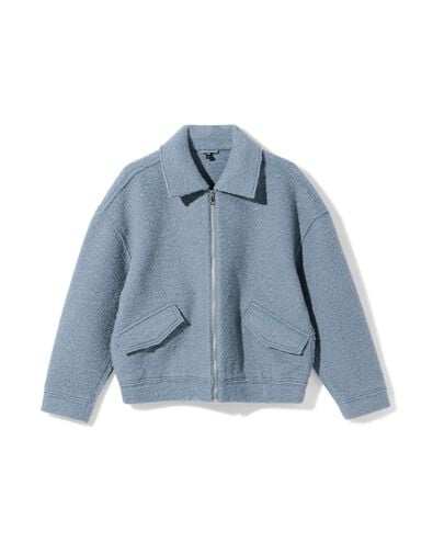 Damenjacke, Blouson mittelblau mittelblau - 36214220MIDBLUE - HEMA