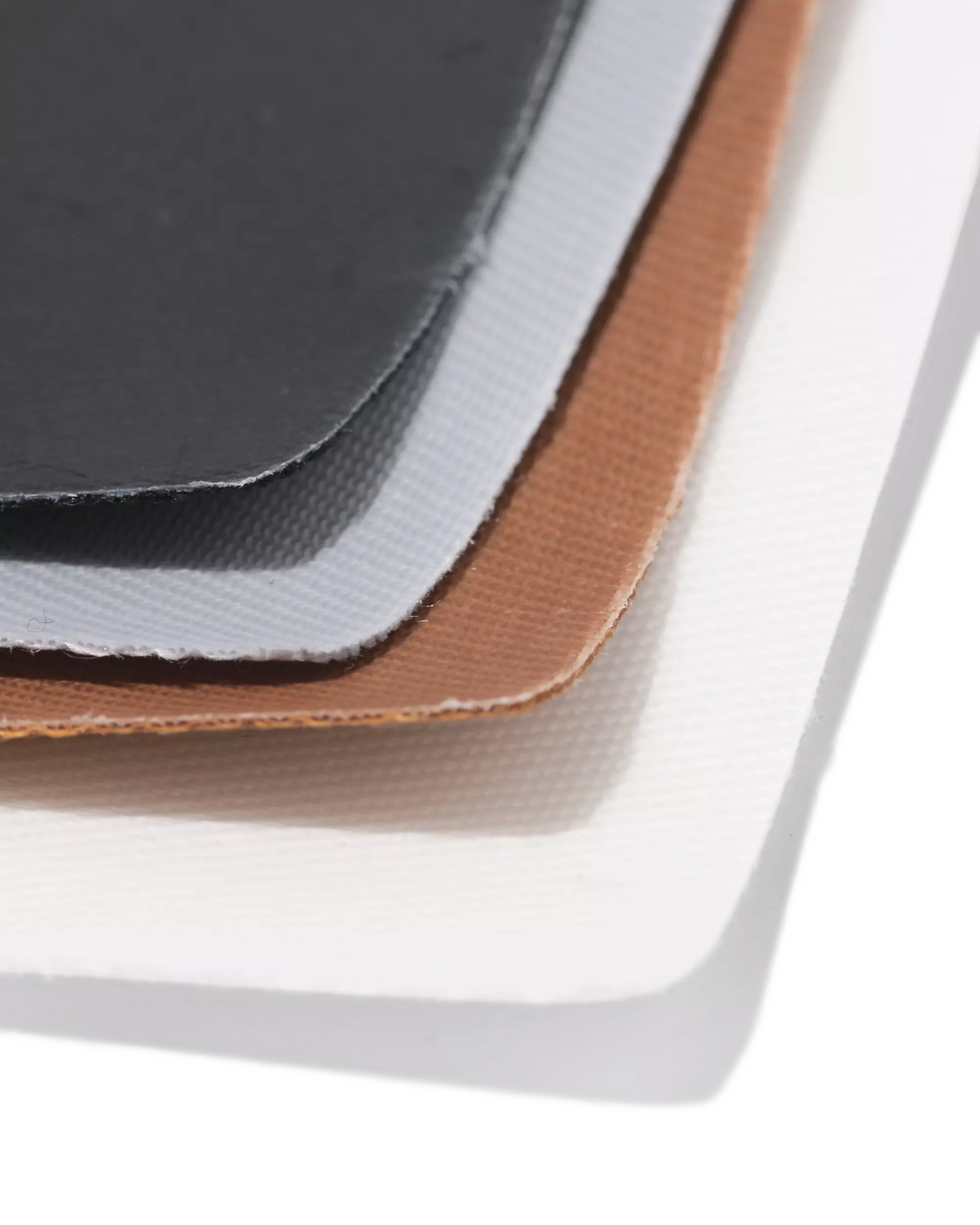 Reparaturstoff 19 × 12 cm, Denim, Weiß, Braun, Grau, Schwarz – 4 Stück