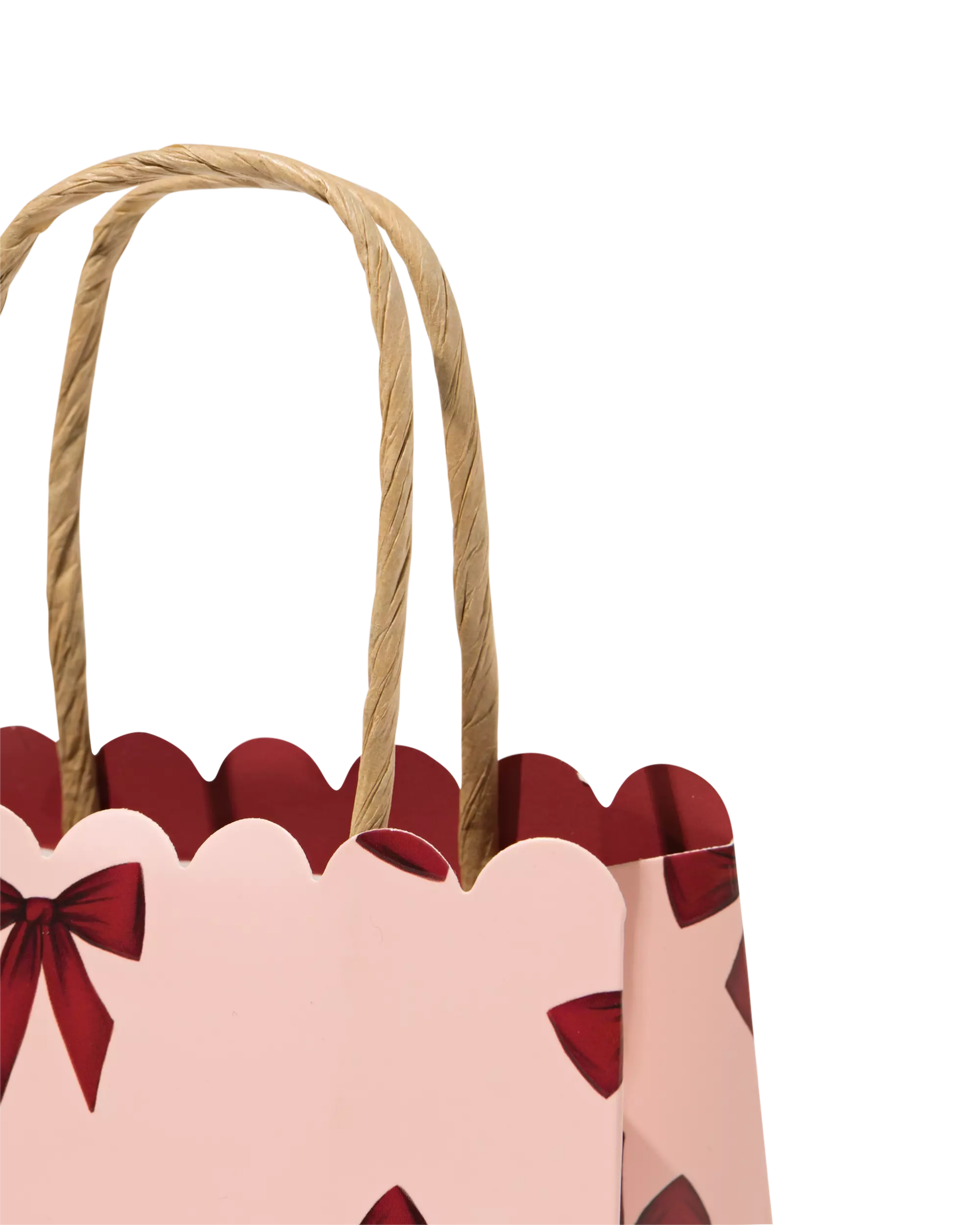 sac cadeau S 21,5 x 12,5 cm avec nœud - 2 pièces