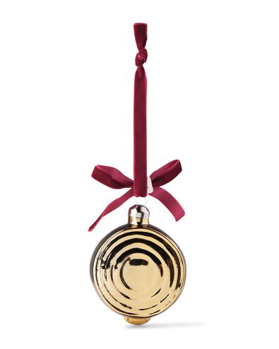 d&eacute;coration de No&euml;l &agrave; suspendre 6,9 cm verre caviar - 25102089 - HEMA