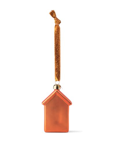 kersthanger 8.7cm glas huisje  - 25102153 - HEMA