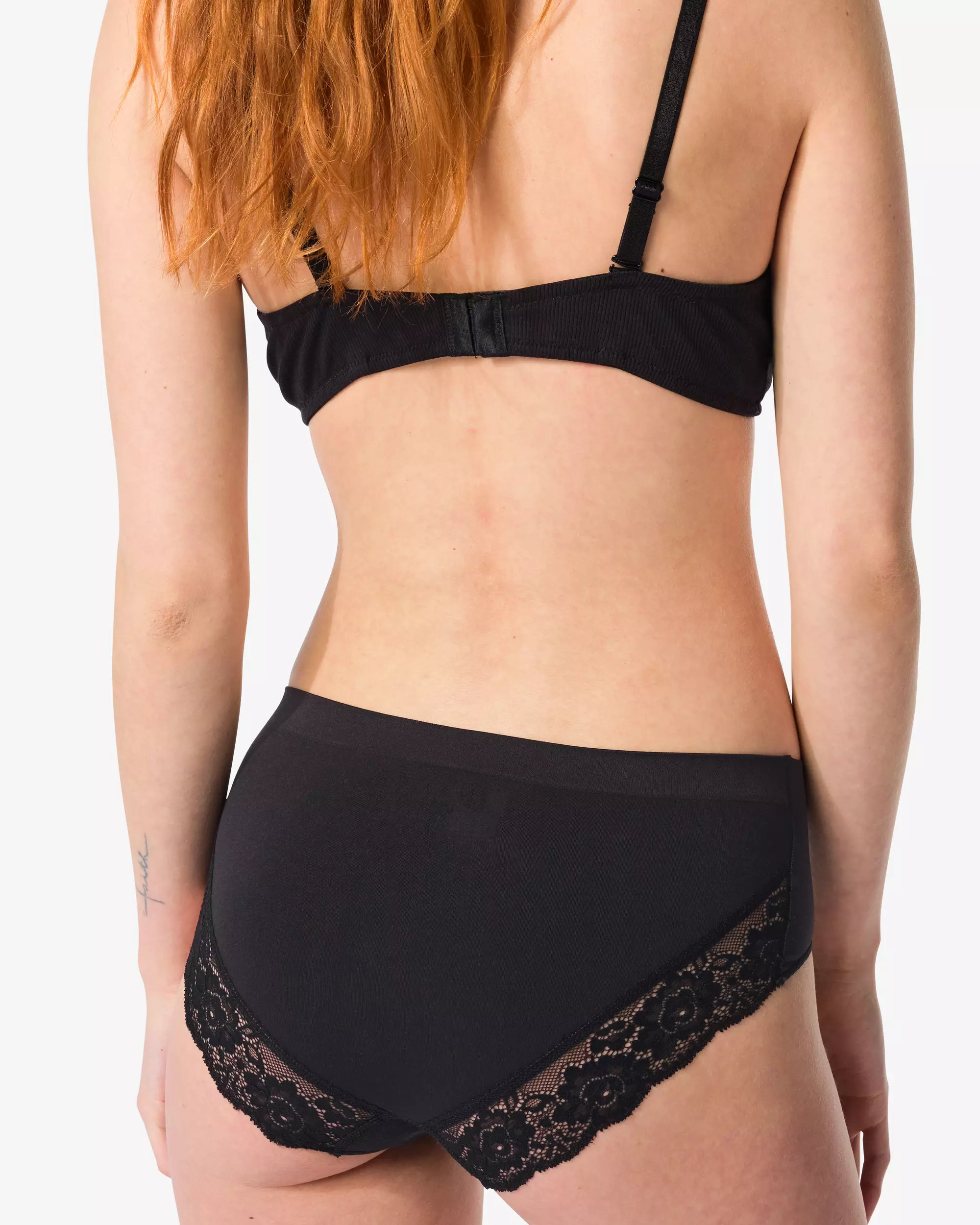 Damen-Hipster nahtlos aus Mikrofaser mit Spitze