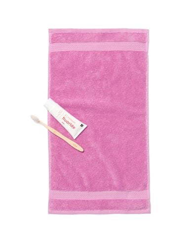 G&auml;stehandtuch, 33 x 50 cm, schwere Qualit&auml;t, violett-rosa purpurviolett G&auml;stehandtuch - 5250377 - HEMA