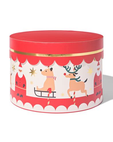 bo&icirc;te cadeau ⌀23,4 x 15 cm No&euml;l - 25702203 - HEMA