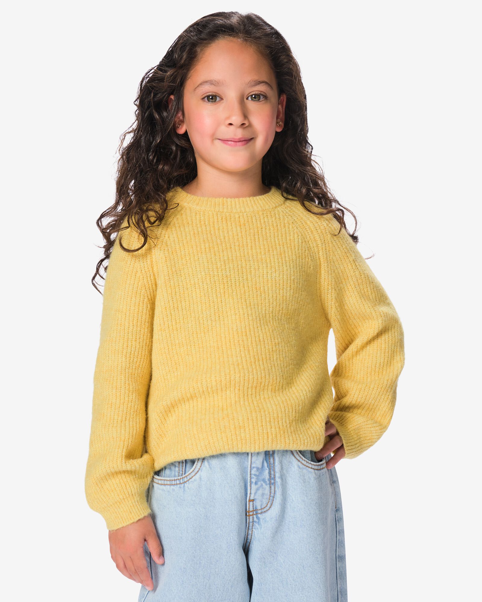 pull enfant grosse maille vert vert - 30879421GREEN - HEMA