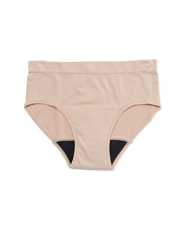 hipster menstruel sans coutures absorption l&eacute;g&egrave;re beige - 19638730BEIGE - HEMA