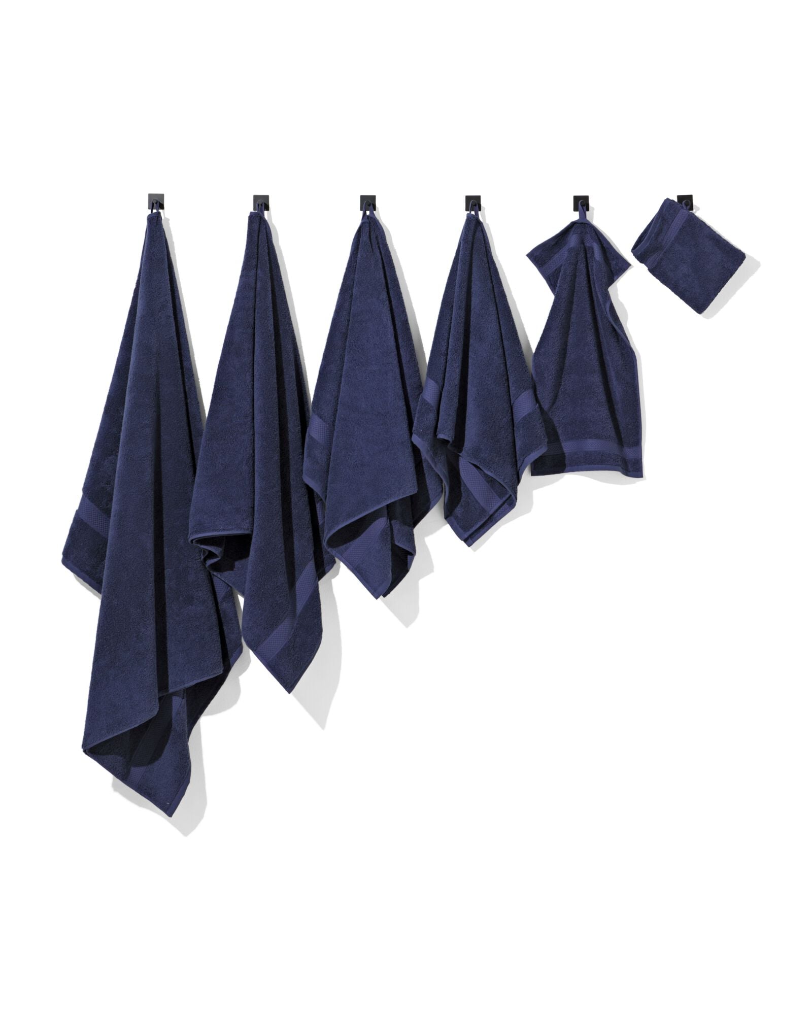 serviette de bain 60x110 qualit&eacute; &eacute;paisse bleu nuit bleu nuit serviette 60 x 110 - 5250391 - HEMA