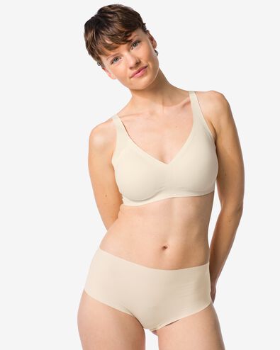 dames tailleslip micro rib ultimate comfort naturel naturel - 19602635NATURAL - HEMA