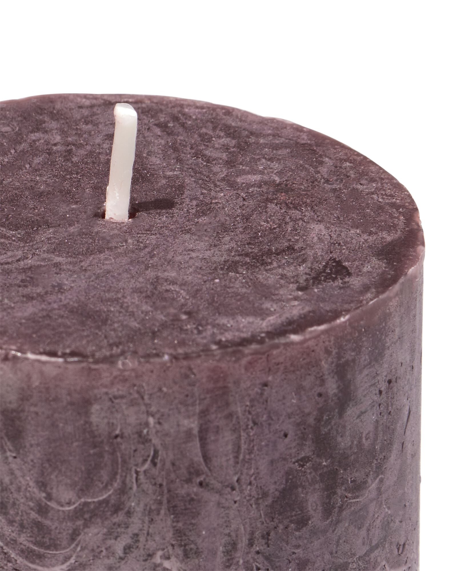 bougie rustique &Oslash;7x8cm marron fonc&eacute; marron fonc&eacute; 7 x 8 - 13504068 - HEMA