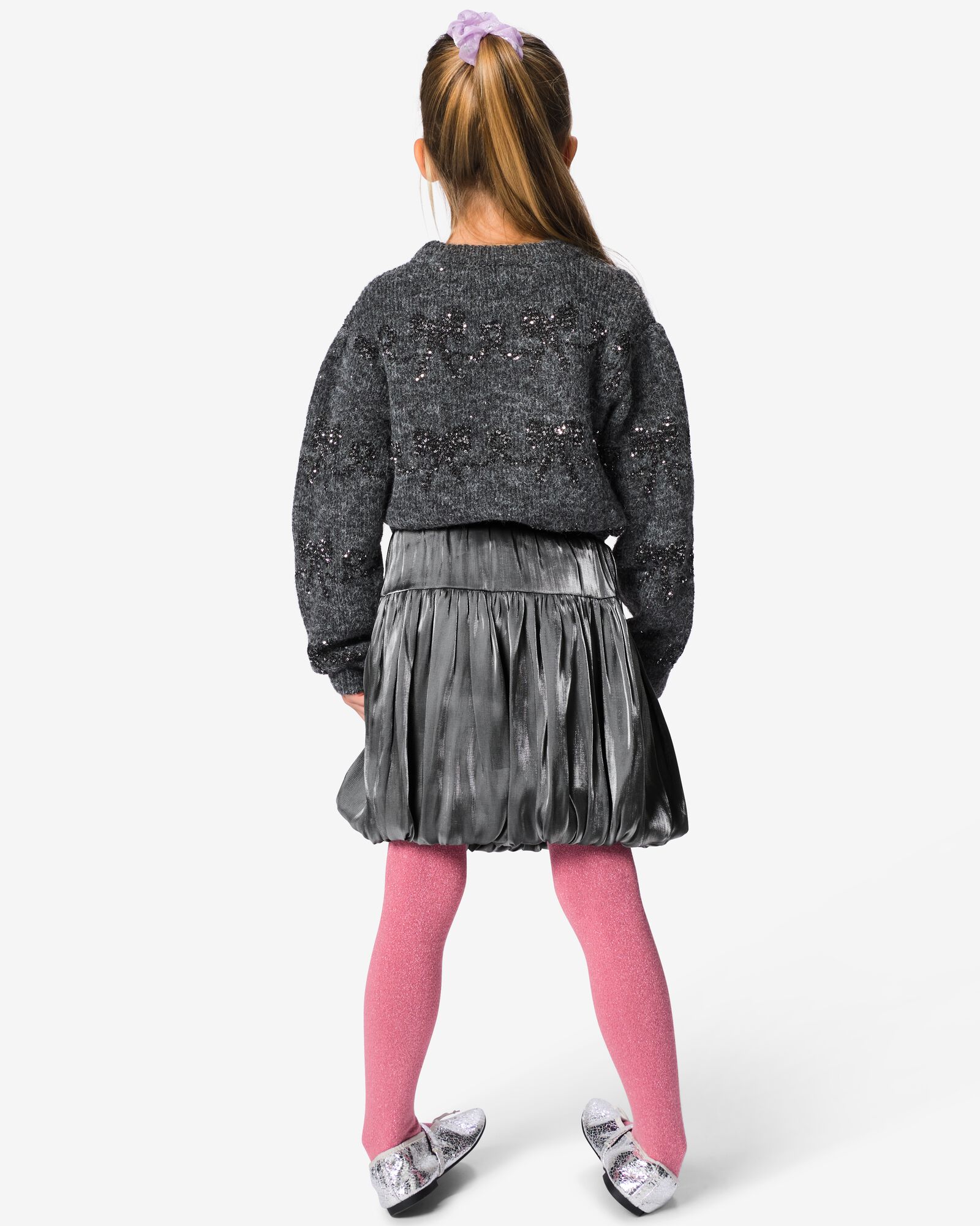 kinderrok wide fit zilver zilver - 30895806SILVER - HEMA