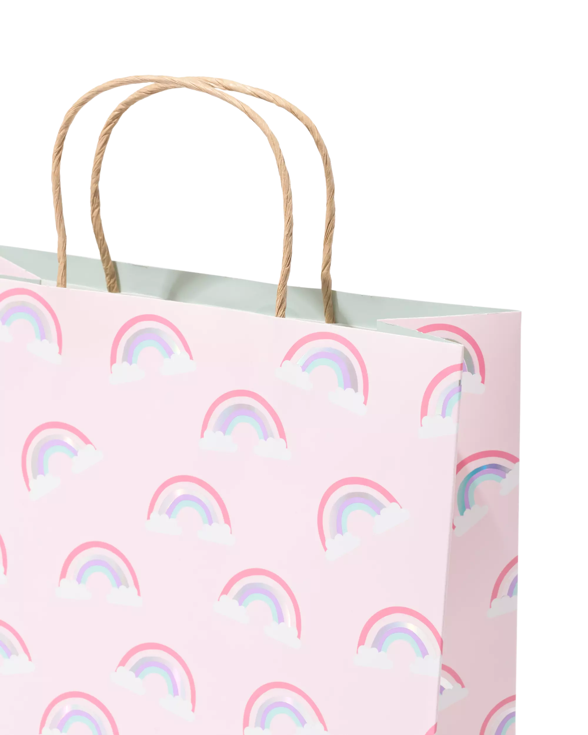 Geschenktüte L, 31 × 24 cm, Papier, Regenbogen