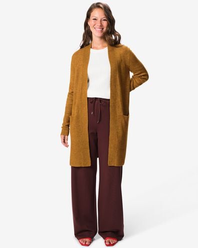 damesvest acryl brons brons - 36307230BRONZE - HEMA