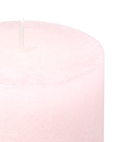 bougie rustique &Oslash;7x19 cm rose p&acirc;le rose p&acirc;le 7 x 19 - 13504109 - HEMA