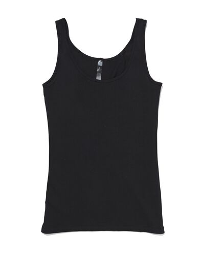 Damenhemd aus Baumwolle schwarz schwarz - 19681000BLACK - HEMA