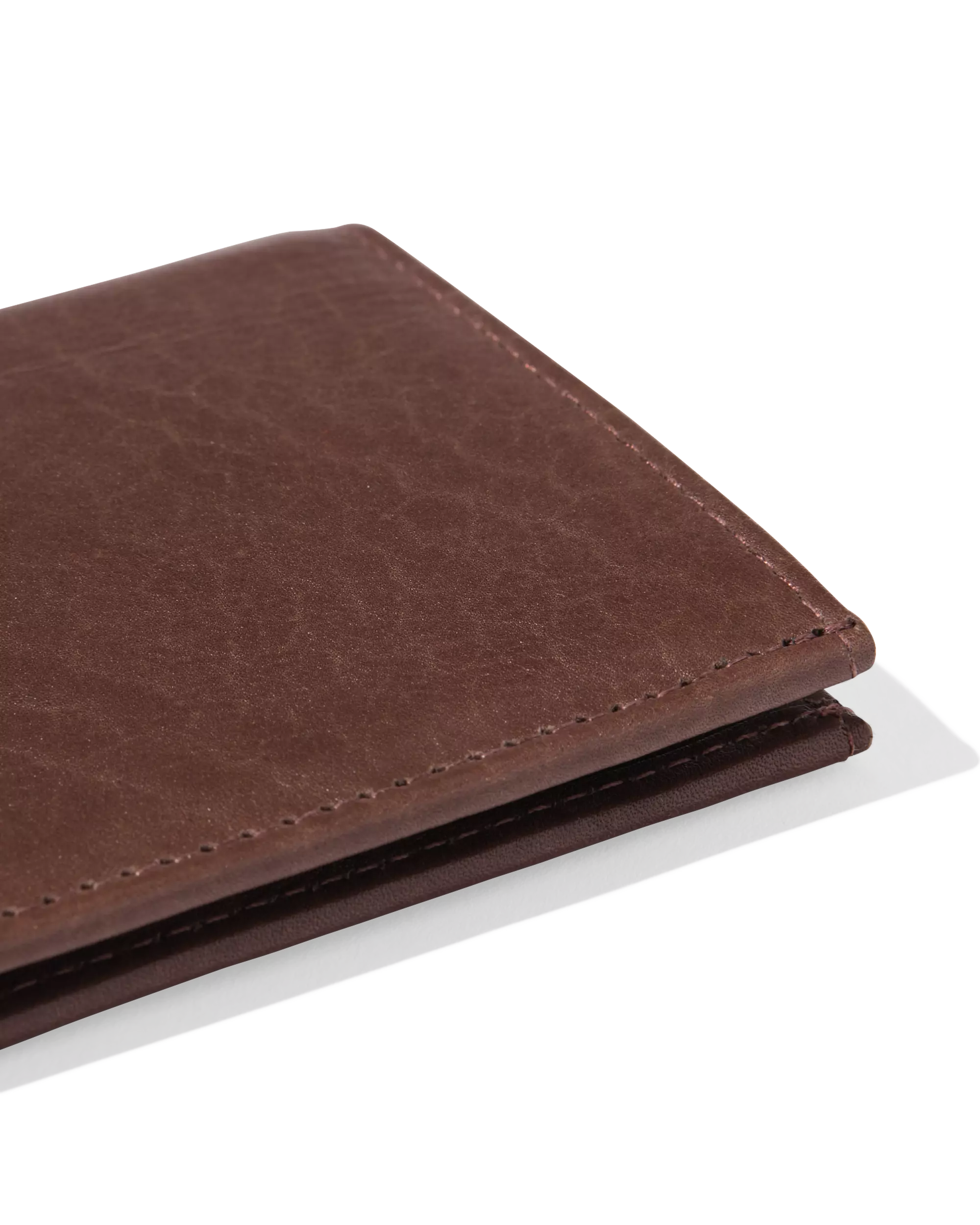 Brieftasche, hohes Format, aus braunem Leder
